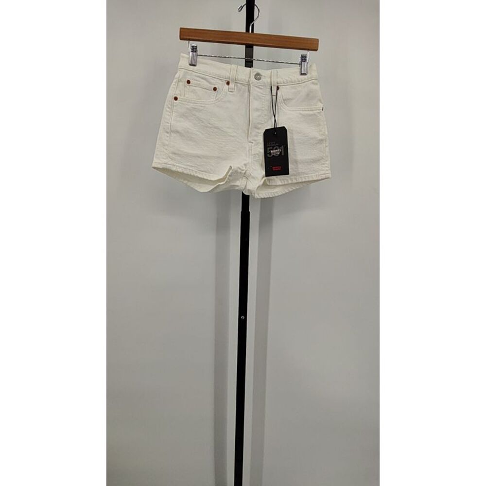 Levi’s Premium 501 White Denim Shorts